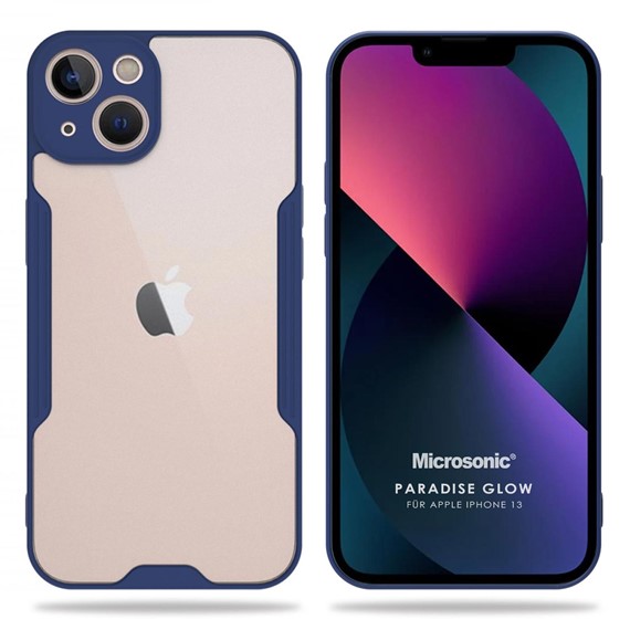 Microsonic Apple iPhone 13 Kılıf Paradise Glow Lacivert 1