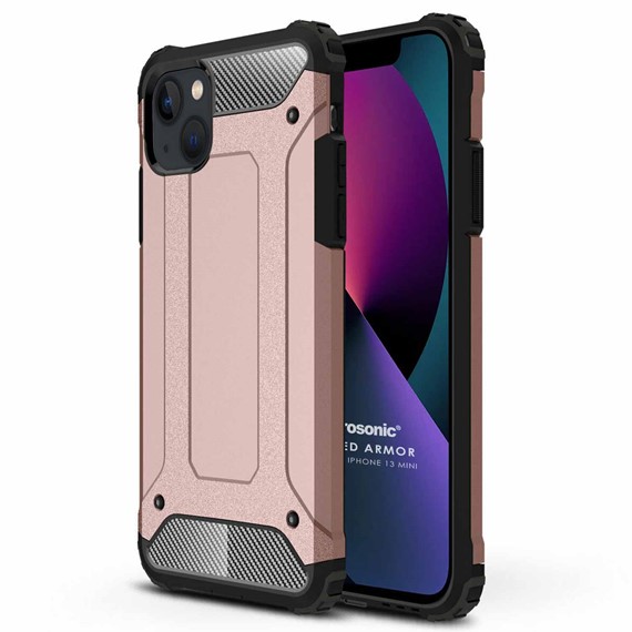 Microsonic Apple iPhone 13 Mini Kılıf Rugged Armor Rose Gold 1