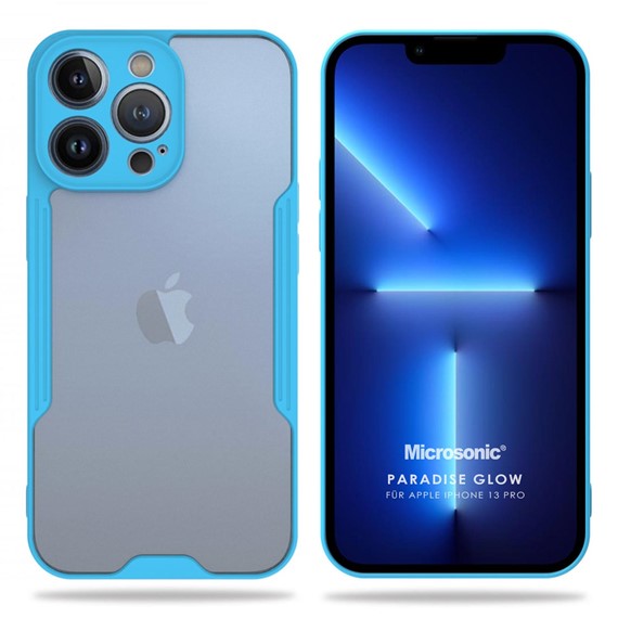 Microsonic Apple iPhone 13 Pro Kılıf Paradise Glow Turkuaz 1