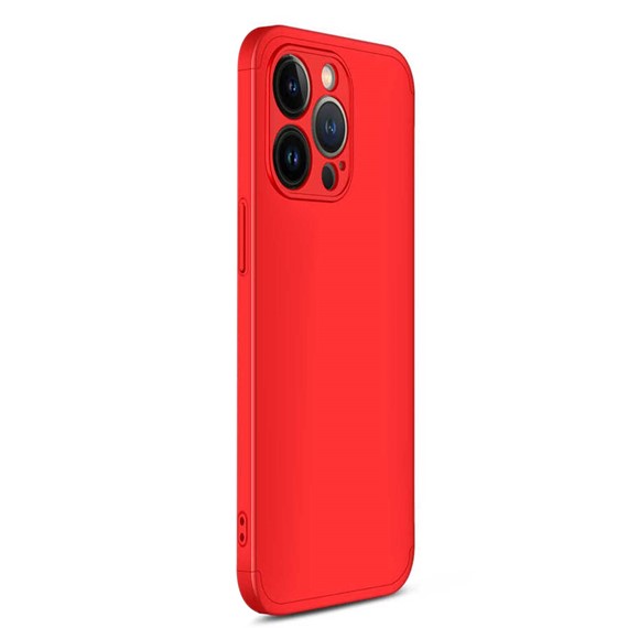 Microsonic Apple iPhone 13 Pro Max Kılıf Double Dip 360 Protective Kırmızı 2