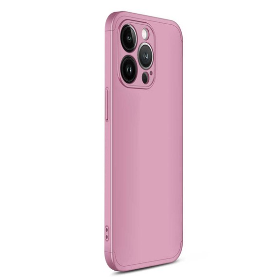 Microsonic Apple iPhone 13 Pro Kılıf Double Dip 360 Protective Rose Gold 2