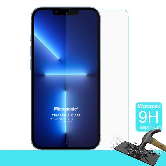 Microsonic Apple iPhone 13 Pro Max Tempered Glass Cam Ekran Koruyucu 1