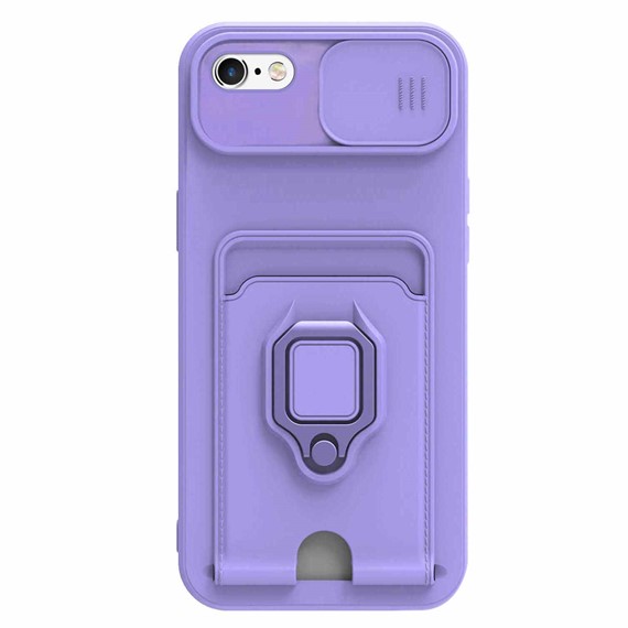 Microsonic Apple iPhone 6S Kılıf Multifunction Silicone Lila 2