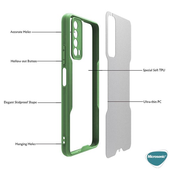 Microsonic Realme C25 Kılıf Paradise Glow Kırmızı 3