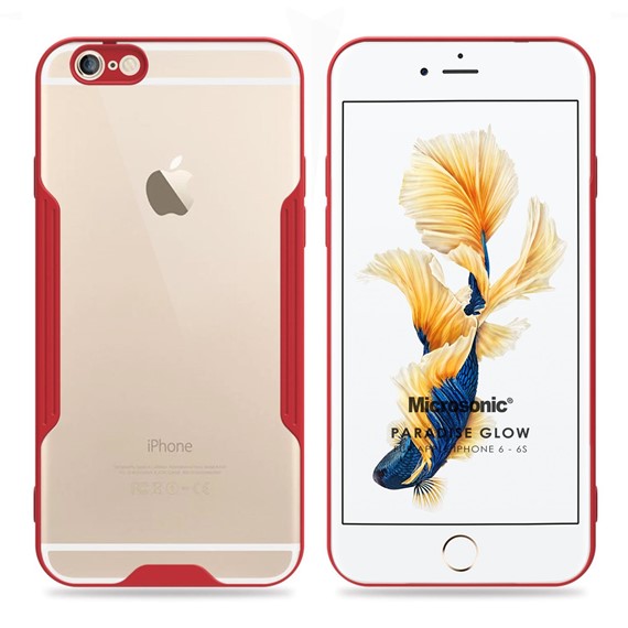 Microsonic Apple iPhone 6 Kılıf Paradise Glow Kırmızı 1