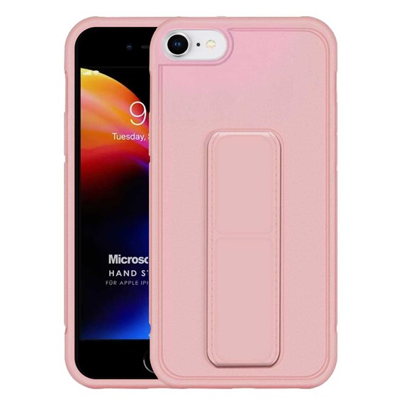 Microsonic Apple iPhone 8 Kılıf Hand Strap Rose Gold 1