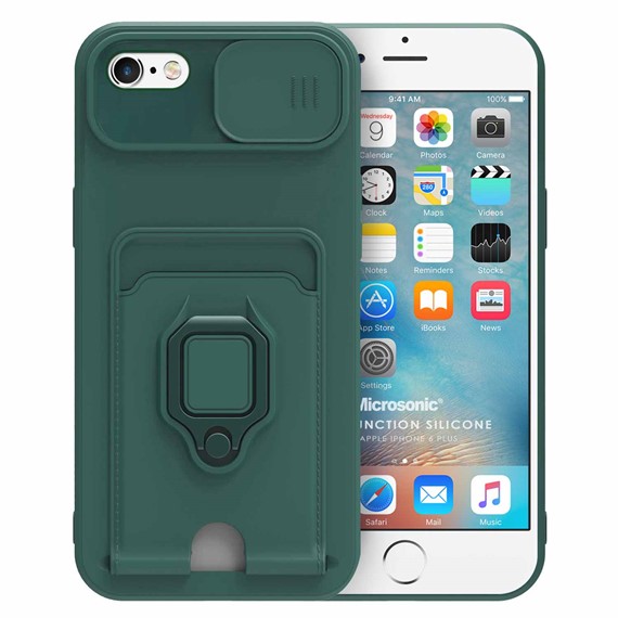 Microsonic Apple iPhone 6 Plus Kılıf Multifunction Silicone Yeşil 1