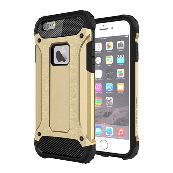 Microsonic Apple iPhone 6 Plus Kılıf Rugged Armor Gold 1