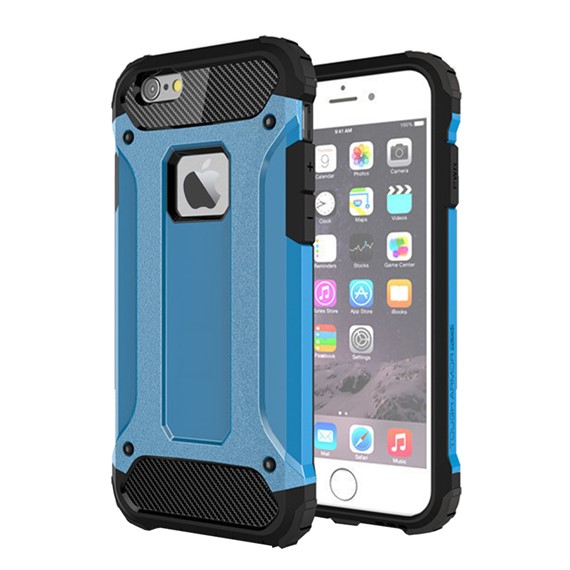 Microsonic Apple iPhone 6 Plus Kılıf Rugged Armor Mavi 1