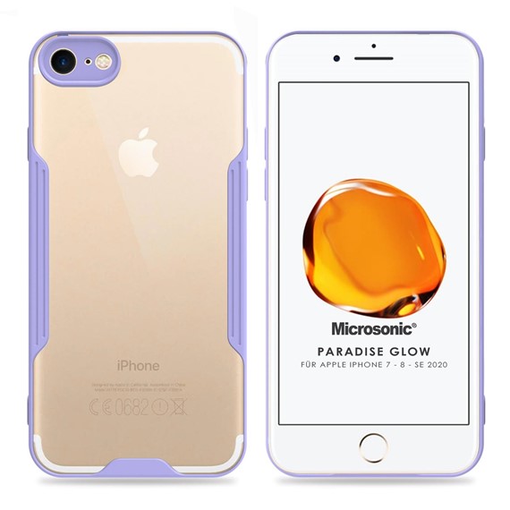 Microsonic Apple iPhone 7 Kılıf Paradise Glow Lila 1