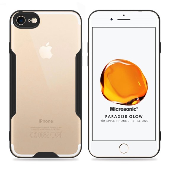 Microsonic Apple iPhone SE 2022 Kılıf Paradise Glow Siyah 1