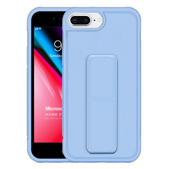 Microsonic Apple iPhone 8 Plus Kılıf Hand Strap Mavi 1