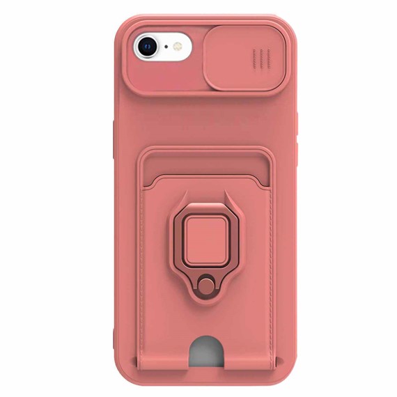 Microsonic Apple iPhone SE 2020 Kılıf Multifunction Silicone Pembe 2