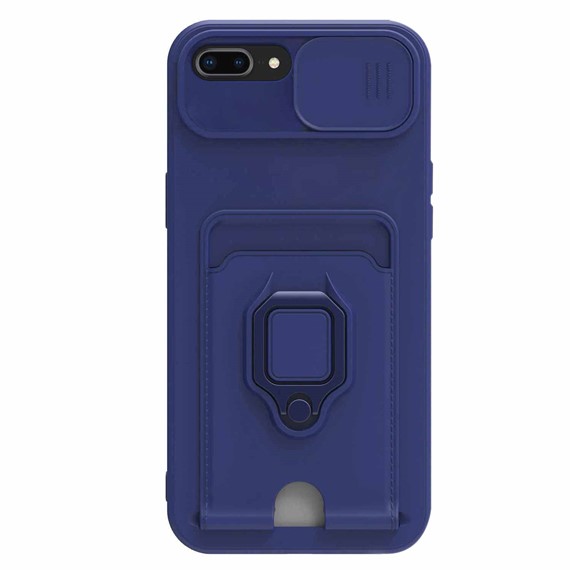 Microsonic Apple iPhone 7 Plus Kılıf Multifunction Silicone Lacivert 2