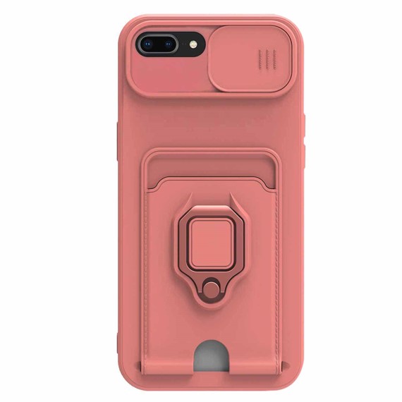 Microsonic Apple iPhone 7 Plus Kılıf Multifunction Silicone Pembe 2