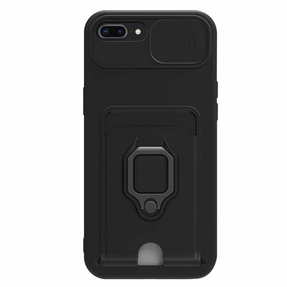 Microsonic Apple iPhone 7 Plus Kılıf Multifunction Silicone Siyah 2