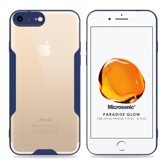 Microsonic Apple iPhone 7 Plus Kılıf Paradise Glow Lacivert 1