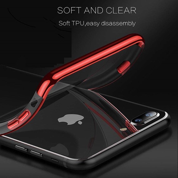 Microsonic Apple iPhone 7 Plus Kılıf Skyfall Transparent Clear Gold 3