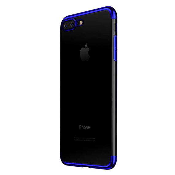 Microsonic Apple iPhone 7 Plus Kılıf Skyfall Transparent Clear Mavi 2