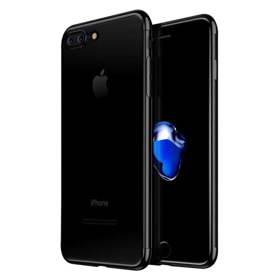 Microsonic Apple iPhone 7 Plus Kılıf Skyfall Transparent Clear Siyah 1