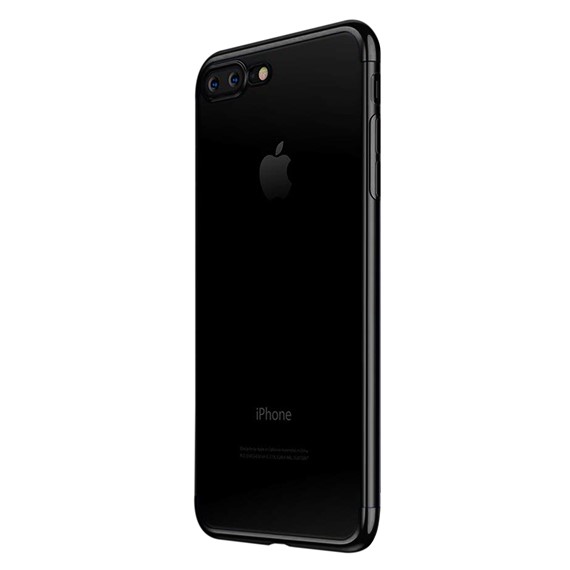 Microsonic Apple iPhone 7 Plus Kılıf Skyfall Transparent Clear Siyah 2