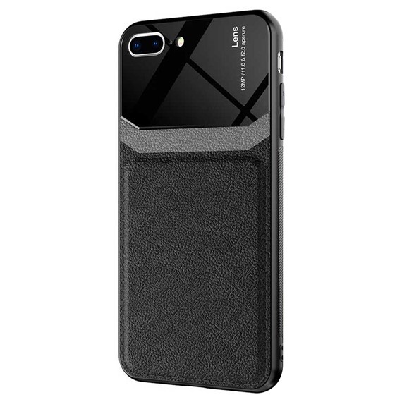Microsonic Apple iPhone 7 Plus Kılıf Uniq Leather Siyah 2
