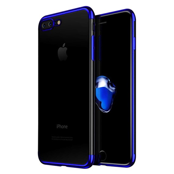 Microsonic Apple iPhone 8 Plus Kılıf Skyfall Transparent Clear Mavi 1