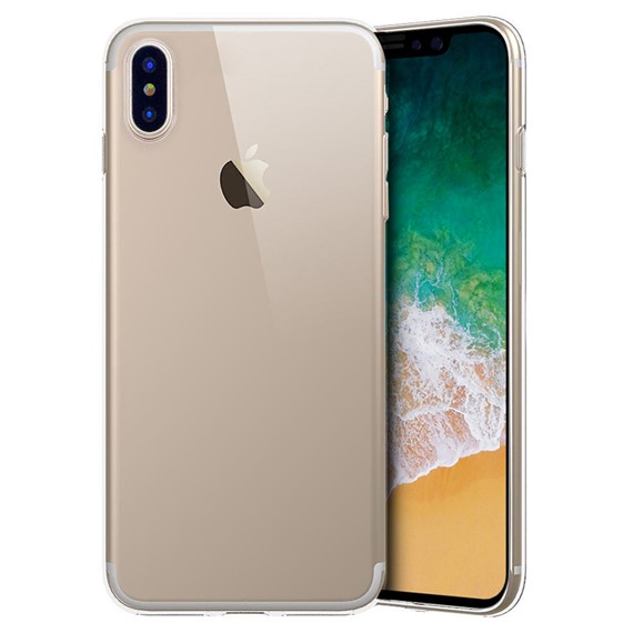 Microsonic Apple iPhone X Kılıf Transparent Soft Beyaz 1