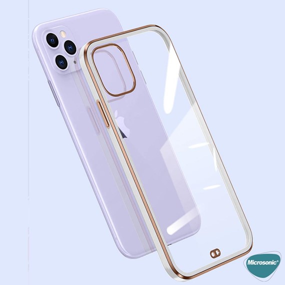 Microsonic Xiaomi Redmi Note 10 Pro Kılıf Laser Plated Soft Lila 7