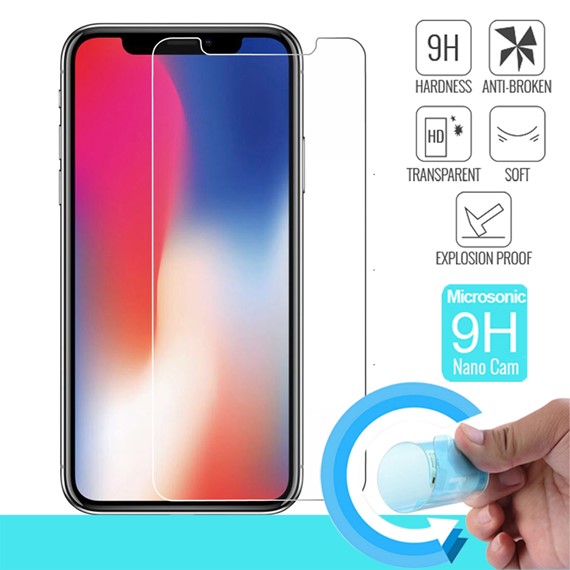 Microsonic Apple iPhone X Nano Cam Ekran koruyucu Kırılmaz film 1