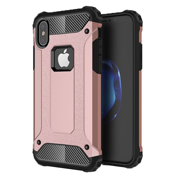 Microsonic Apple iPhone X Kılıf Rugged Armor Rose Gold 1