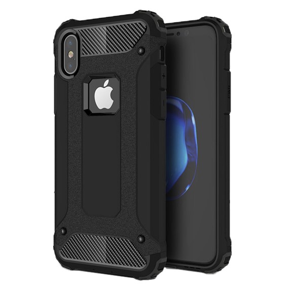 Microsonic Apple iPhone X Kılıf Rugged Armor Siyah 1