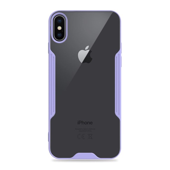 Microsonic Apple iPhone X Kılıf Paradise Glow Lila 2