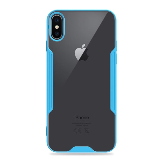 Microsonic Apple iPhone X Kılıf Paradise Glow Turkuaz 2