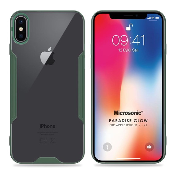 Microsonic Apple iPhone XS Kılıf Paradise Glow Yeşil 1