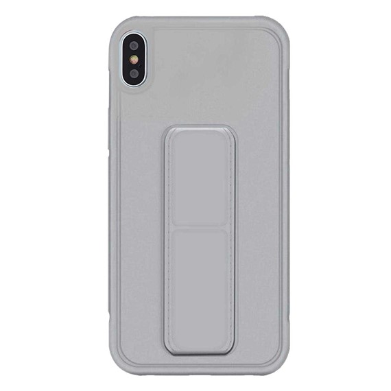 Microsonic Apple iPhone X Kılıf Hand Strap Gri 2