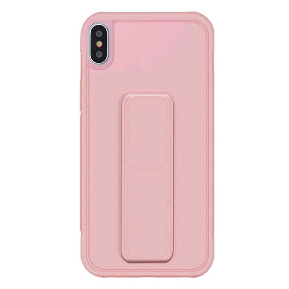 Microsonic Apple iPhone X Kılıf Hand Strap Rose Gold 2