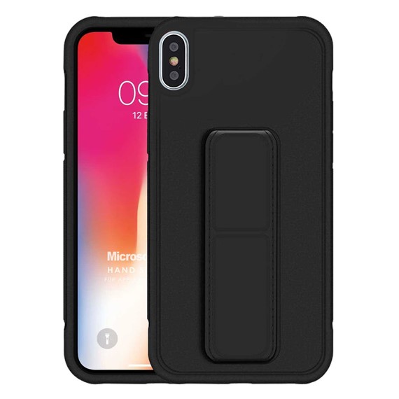 Microsonic Apple iPhone XS Kılıf Hand Strap Siyah 1