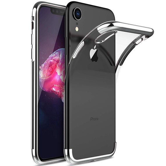 Microsonic Apple iPhone XR 6 1 Kılıf Skyfall Transparent Clear Gümüş 1