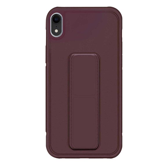 Microsonic Apple iPhone XR Kılıf Hand Strap Mor 2