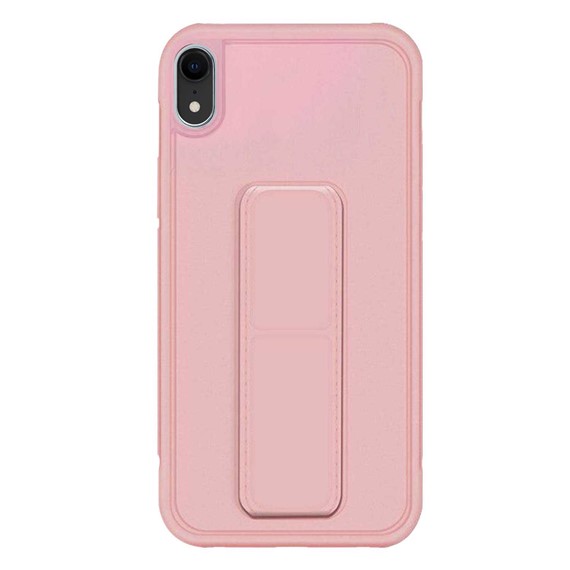 Microsonic Apple iPhone XR Kılıf Hand Strap Rose Gold 2