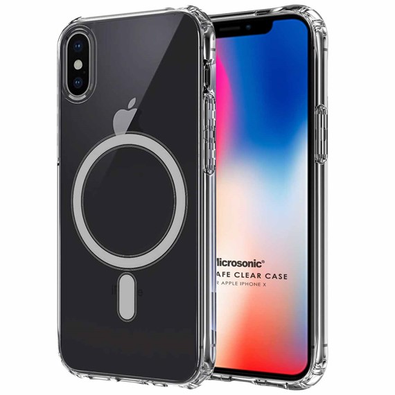 Microsonic Apple iPhone X Kılıf MagSafe Clear Soft Şeffaf 1