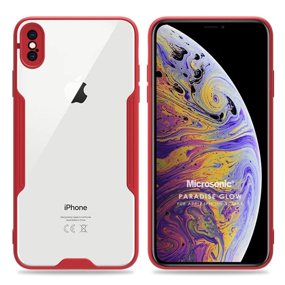 Microsonic Apple iPhone XS Max Kılıf Paradise Glow Kırmızı 1