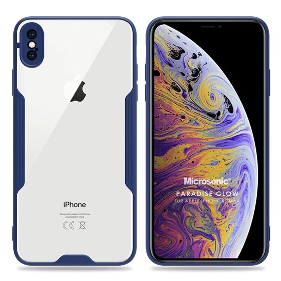 Microsonic Apple iPhone XS Max Kılıf Paradise Glow Lacivert 1