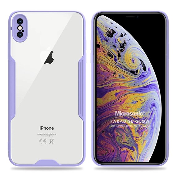 Microsonic Apple iPhone XS Max Kılıf Paradise Glow Lila 1