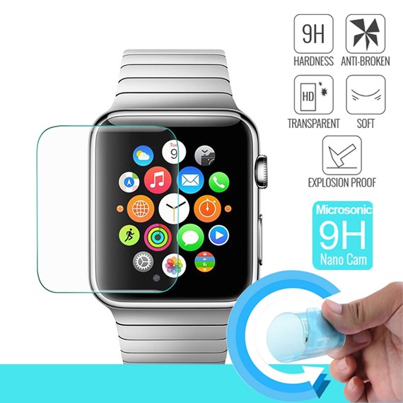 Microsonic Apple Watch Series 2 38mm Nano Cam Ekran koruyucu Kırılmaz film 1