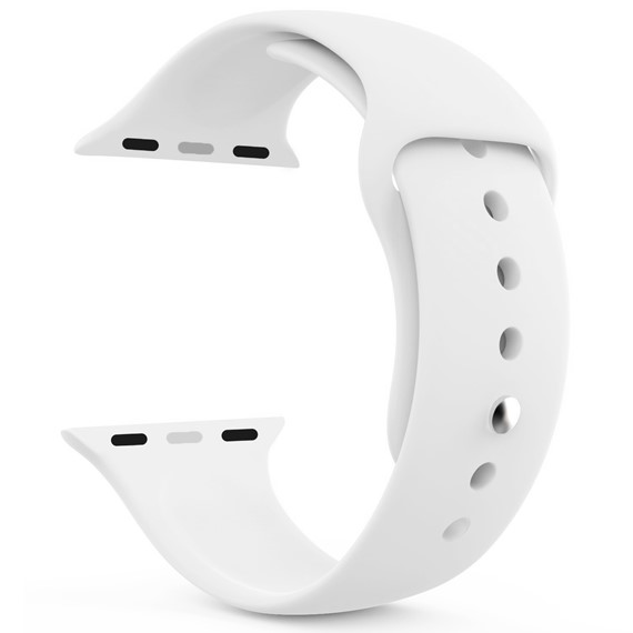 Microsonic Apple Watch 38mm Kordon ActiveFlex Wristband Beyaz 2