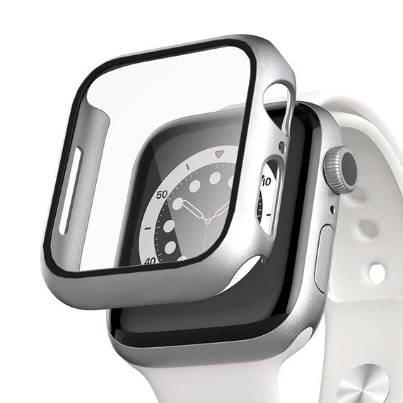 Microsonic Apple Watch Series 10 46mm Kılıf Matte Premium Slim WatchBand Gümüş 1