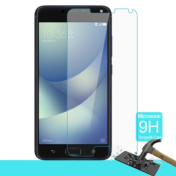 Microsonic Asus Zenfone 4 Max 5 5 ZC554KL Temperli Cam Ekran koruyucu Kırılmaz film 1