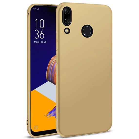 Microsonic Matte Silicone Asus Zenfone 5Z 6 2 ZS620KL Kılıf Gold 1